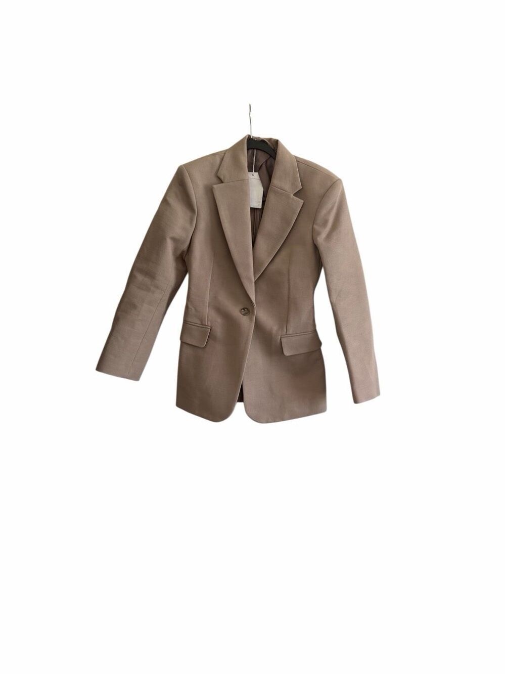 NWT & Other Stories Single Breasted Sculptural Wide Shoulder Blazer Size 2